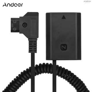 Andoer D-Tap to NP-FZ100 DC Coupler Adapter Fully Decoded Dummy Battery Accessory Replacement for  A9 A7R3 A7M3 A7S3 A7III A7RM3 A7RM4 A7SM3 Cameras