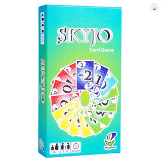 เวอร์ชั่นภาษาอังกฤษ SKYJO เกมแอคชั่นการ์ด ปาร์ตี้ ลําลอง เกมกระดานหมากรุก การ์ดของเล่น