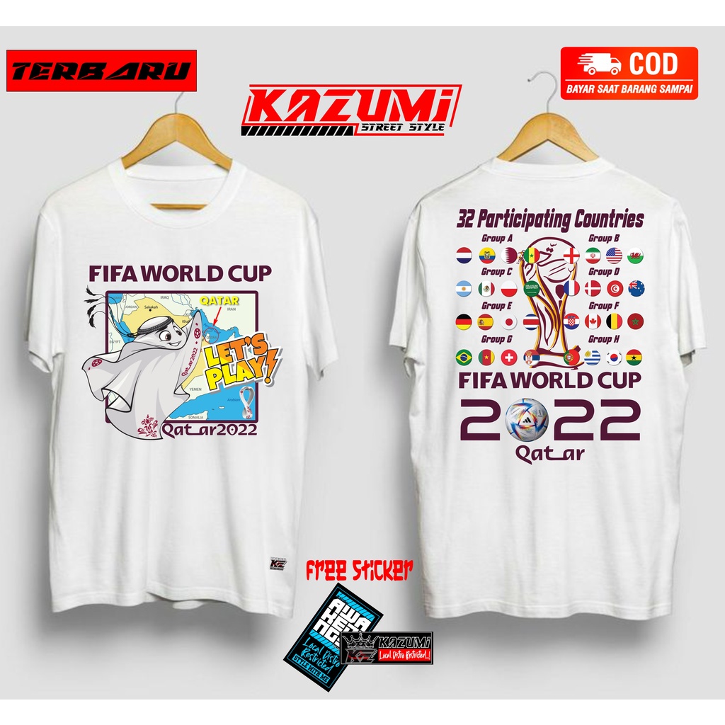 เสื้อยืดคอกลมเสื้อยืดแขนสั้น-พิมพ์ลาย-lets-play-world-cup-qatar-fifa-world-cup-2022-สําหรับผู้ชาย-และผู้หญิงs-4xl