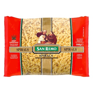 เส้นพาสต้า สปาเก็ตตี้ แบบเกรียว San Remo 500g - San Remo Pasta Spiral 500g