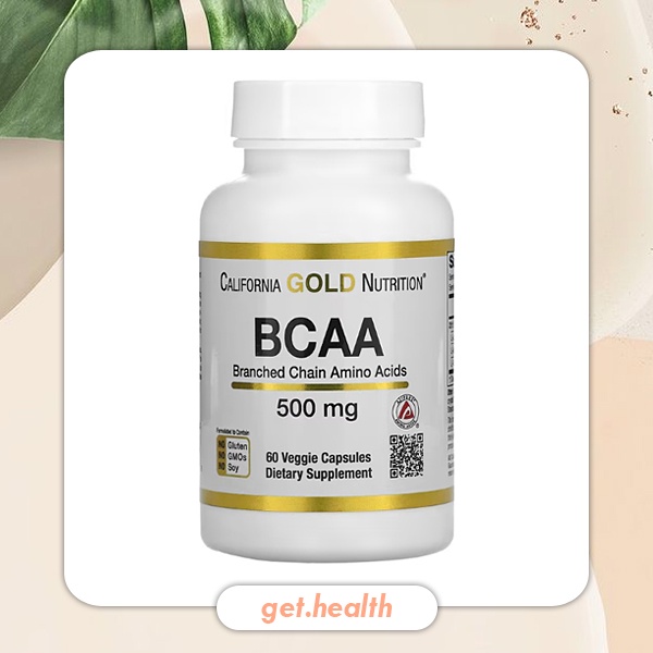 ภาพหน้าปกสินค้าCalifornia Gold Nutrition, BCAA, AjiPure Branched Chain Amino Acids, 500 mg, 60 Veggie Caps