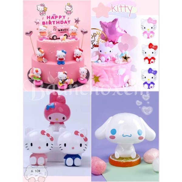 โมเดลตกแต่งเค้กคิตตี้-sanrio-โมเดลคิตตี้เมโลดี้-kitty-melody-โมเดลชินามอนโรล-cinamall