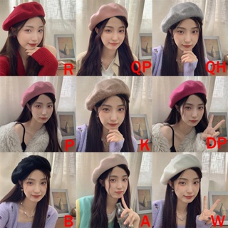 ภาพหน้าปกสินค้าWomen Solid Color Korean Version Berets Female Versatile Warm Knit Painter Hats ซึ่งคุณอาจชอบราคาและรีวิวของสินค้านี้