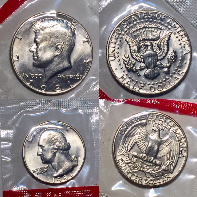 แผงเหรียญอเมริกา-ปี-1981-มิ้นท์เดนเวอร์