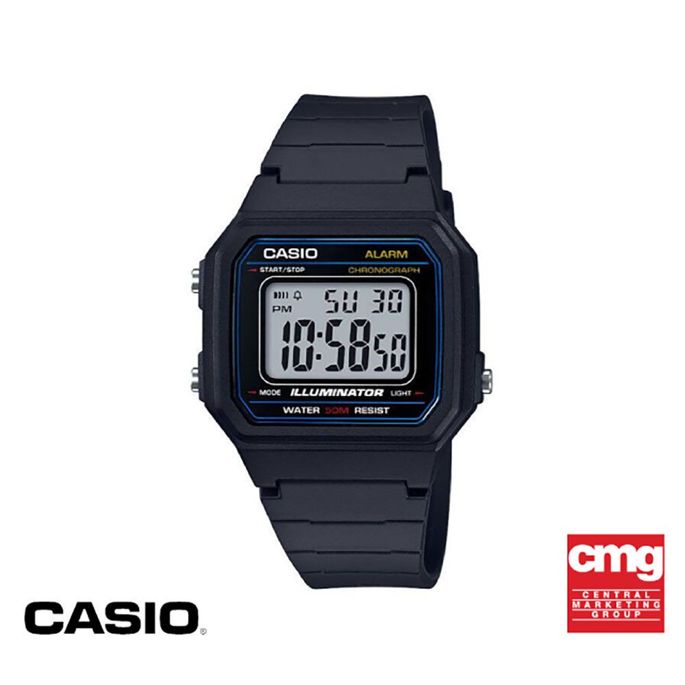 ภาพหน้าปกสินค้าCASIO นาฬิกาข้อมือ CASIO รุ่น W-217H-1AVDF วัสดุเรซิ่น สีดำ จากร้าน casioth บน Shopee
