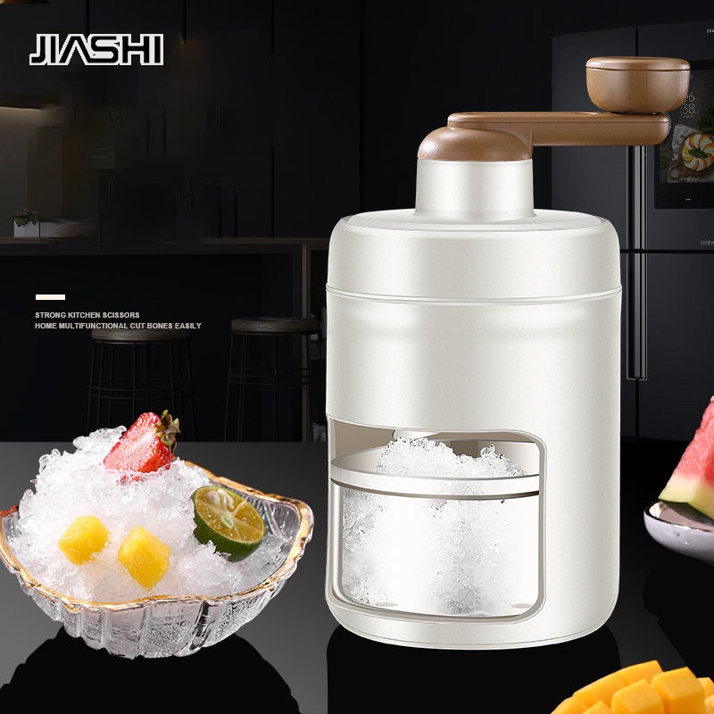 jiashi-เครื่องทำน้ำแข็งไสแบบมือหมุน-เครื่องบดน้ำแข็งแบบใช้มือ-ทำน้ำแข็งไสผลไม้-เครื่องมือครัว
