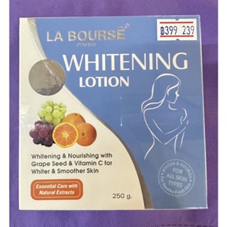 LA BOURSE WHITENING LOTION 200g. ลาบูสส์ ไวท์เทนนิ่ง โลชั่น