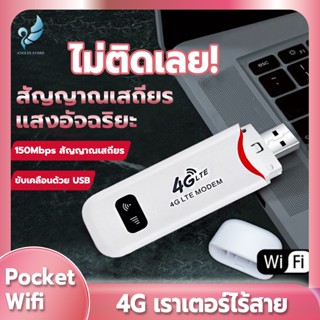 Angels Store Pocket Wifi 4G โมบายไวไฟ ขับเคลื่อนด้วย USB ไวไฟเร้าเตอร์ สัญญาณแรง ใช้ร่วมกันโดยหลายคน พ็อกเก็ตเราเตอร์