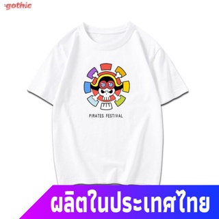 gothic เสื้อยืดลำลอง Anime T-shirtเสื้อยืดอนิเมะการ์ตูนฤดูร้อน อุปกรณ์ต่อพ่วงการ์ตูน One Piece One Piece 20th Anniv_22