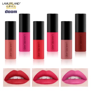 Lamuseland 12 Color Lip Gloss Lip Glaze Matte Long Lasting Non-Stick Cup Liquid Lipstick(3.5G) 【Doom】