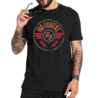 Foo Fighters T Shirt Ff Black Licensed Classic Rock Tee Vintage Men Gift Tee