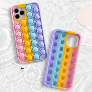 3D Pop it Push case ใช้กับ Huawei Y6p Y7a Y9s Y7p 2020 Y6 Pro Y9 Y9 Prime 2019 ซิลิโคนอ่อนนุ่มน่ารัก Bubble Fingertip Case