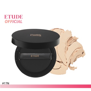 ETUDE Double Lasting Pact (11 g) #17N1 Neutral Vanilla อีทูดี้ แป้งฝุ่นอัดแข็ง ให้สัมผัสบางเบา แต่ปกปิดเนียน