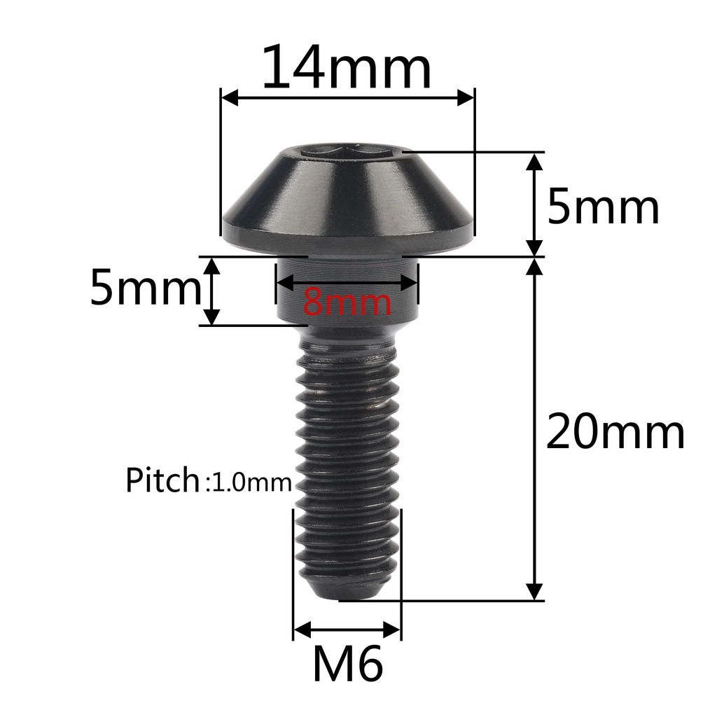 wanyifa-สกรูดิสก์เบรกไทเทเนียม-m6x20-มม-สําหรับรถจักรยานยนต์-yamaha-suzuki-gsxr1000-yamaha-r1-r6-yzf-6-ชิ้น-ต่อชุด