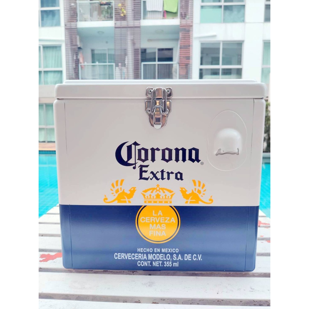 ถังน้ำแข็ง-กระติกน้ำแข็ง-corona-15l-cooler-limited-edition-ของสะสมหายากมาก