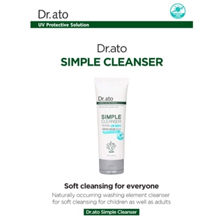 [Korea]🇰🇷 Dr. ato Simple Cleanser 100ml - Moisturizing Facial Cleansing Foam with Aloe Vera and Panthenol