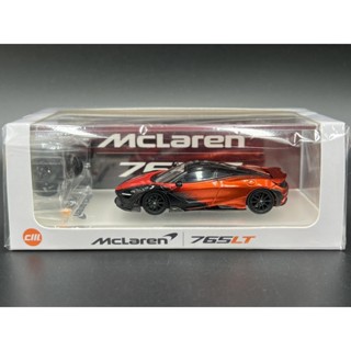 CM model 1:64 Mclaren 765LT Black Red Color