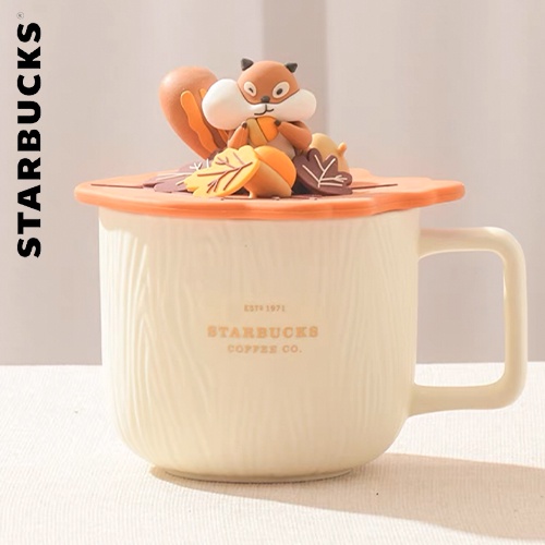 starbucks-autumm-squirrel-series-แก้วมักเซรามิก-limited-edition-cawan-starbucks-comel-450-มล