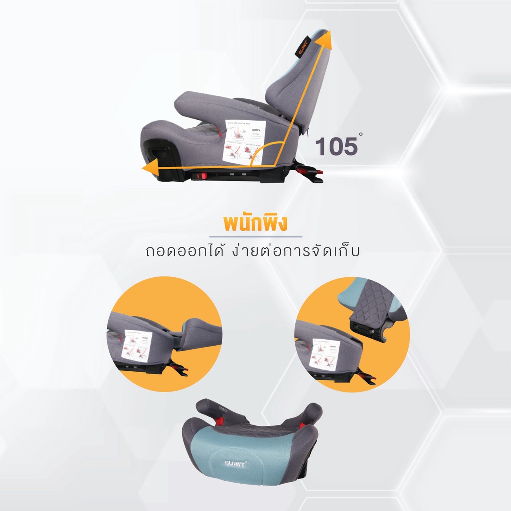 glowy-star-travel-kids-fix-booster-seat-คาร์ซีทเด็กโต-บูสเตอร์ซีท