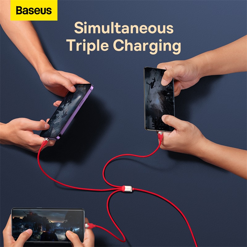 baseus-สายชาร์จข้อมูล-สามในหนึ่ง-ชาร์จเร็ว-สามราศี-ปีกระต่าย