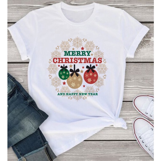 เสื้อยืด-merry-christmas-มีครบไซส์-พร้อมส่ง