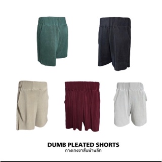 ภาพหน้าปกสินค้า(ราคาพิเศษ)กางเกงขาสั้นผ้าพลีท แบรนด์ DUMB stores #dumbpleatedshorts01 ที่เกี่ยวข้อง