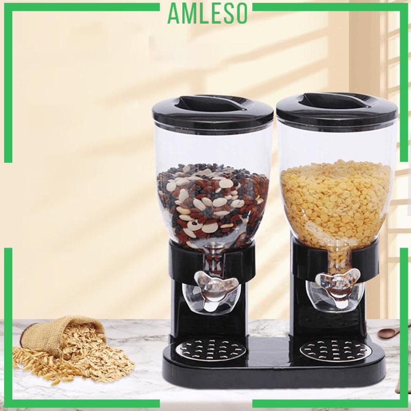 amleso-เครื่องจ่ายซีเรียล-แบบคู่-สําหรับบ้าน-ตู้กับข้าว