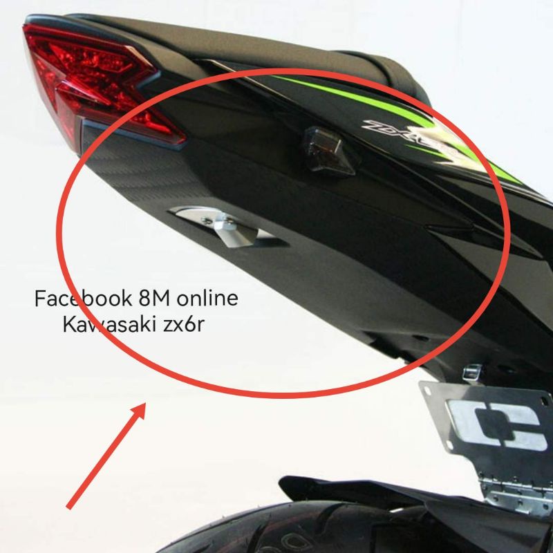 บังโคลนหลัง-kawasaki-zx-6r-zx6r-zx6r-zx6r-อันเดอร์เทลzx6r-ปิดล่างด้านหลัง-zx-6-r-zxr6-กันดีดบังโคลนหลังอันเดอร์เทล