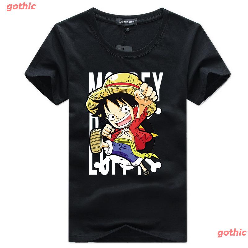 gothic-เสื้อยืดลำลอง-figuresummer-japanese-anime-one-piece-luffy-mens-and-women-short-sleeved-t-shirt-round-collar-23
