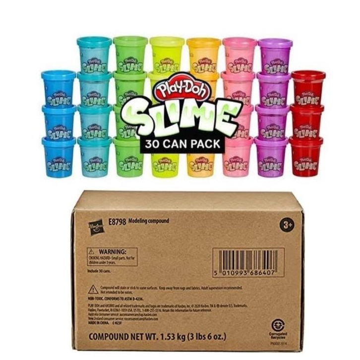 Play-Doh E8798 Slime 30 Can Pack - Assorted Rainbow Colors