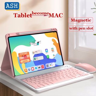 Ash เคสหนังนิ่ม ฝาพับ พร้อมช่องใส่ดินสอ สําหรับ Huawei Matepad 11.5 นิ้ว 2023 Air 11.5 นิ้ว Pro 11 2022 Matepad 11 2023 2021