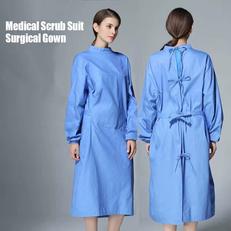 แท้จริงscrub-suit-clothes-medical-suits-for-women-men-surgical-gown-wear-nurse-set-hospital-uniform-surgical-clothes-cot