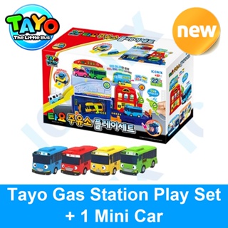 TAYO Gas Station Play Set + 1 Mini Car Kids Toy Korea