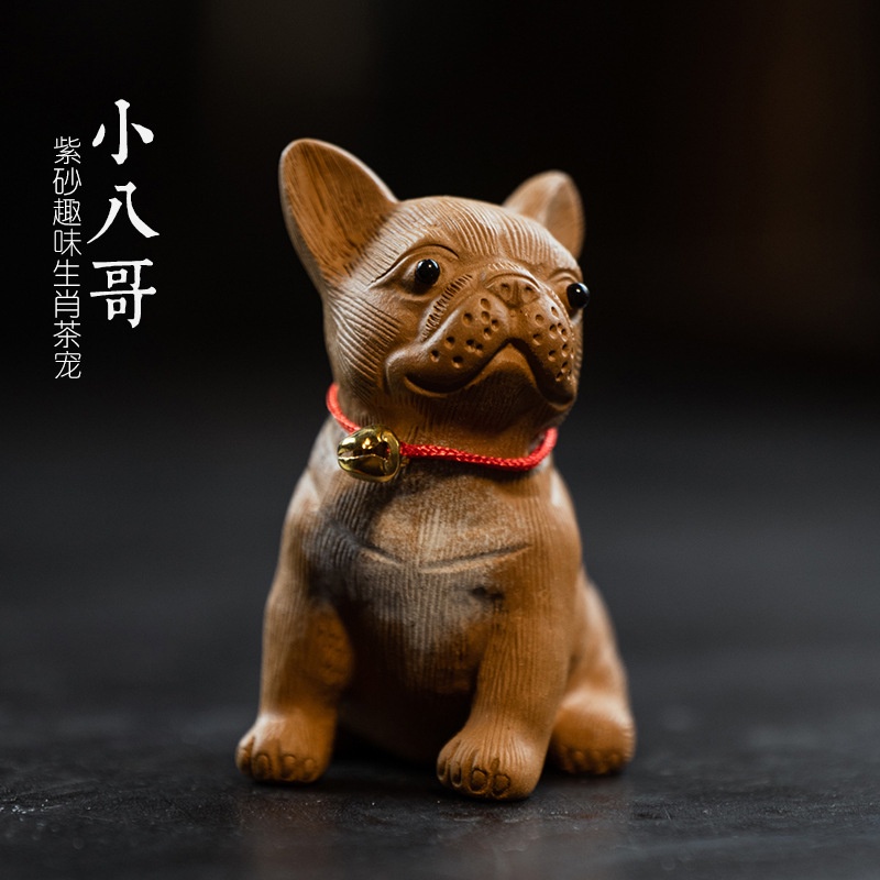 yixing-zisha-tea-pet-huayun-กระดิ่ง-รูปลูกสุนัข-สําหรับตกแต่งบ้าน-a202