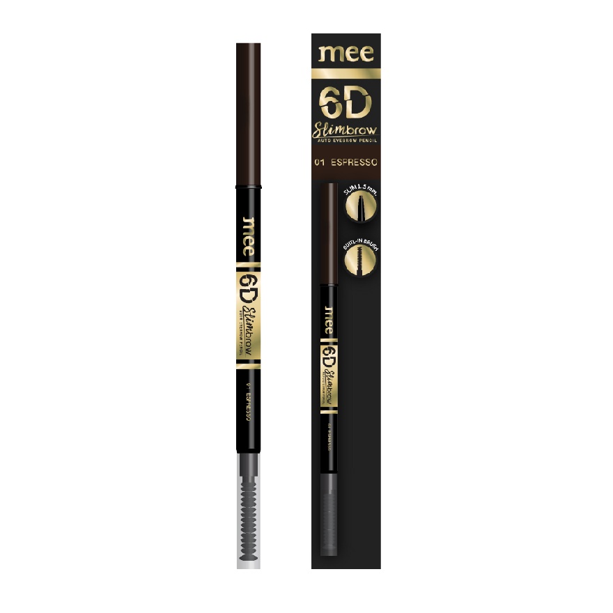 ภาพหน้าปกสินค้าดินสอเขียนคิ้วรางวัลการันตี WATSONS 3 ปีซ้อน Mee // 6D Slimbrow Auto Eyebrow Pencil