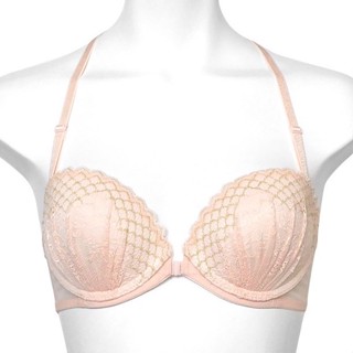Annebra บราเสริมทรง ตะขอหน้า มีโครง เสริมฟองน้ำ Front Closer Mold Bra Bloom Up รุ่น AB1-567 สีพีช,สีม่วง