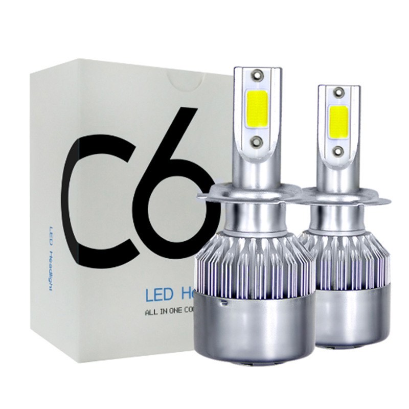 1คู่-ไฟหน้ารถยนต์-c6-led-แสงสีขาว-h1-h3-h4-h7-h11-9005-9006-36w-6000k