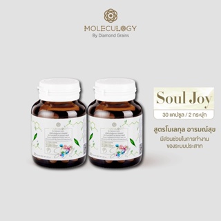 สินค้า MOLECULOGY  ผลิตภัณฑ์เสริมอาหาร โซลจอยย์ 2 กระปุก (30 เม็ด/กระปุก)โมเลกุลโลจี้ soul joy โซลจอย โซลจอยล์