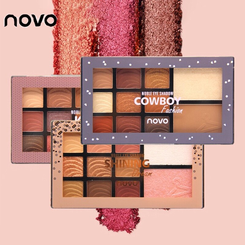 novo-noble-eye-shadow-พาเล็ทรุ่นใหม่มีอายชาโดว์-เฉดดิ้งและไฮไลท์-บรัชออน-ทั้งหมด-11-เฉดสี