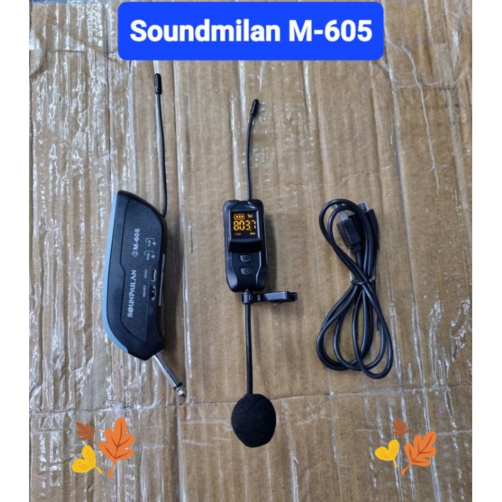 soundmilan-m-605-ไมโครโฟนไร้สาย-เหน็บปกเสื้อ-คลื่น-uhf