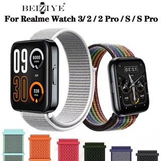beiziye Realme watch 3 pro สายนาฬิกาข้อมือไนล่อน 22 มม. สําหรับ for Watch 3 / 3 Pro / 2 / 2 Pro นาฬิกาสมาร์ท realme watch S / S pro สมาร์ทวอทช์