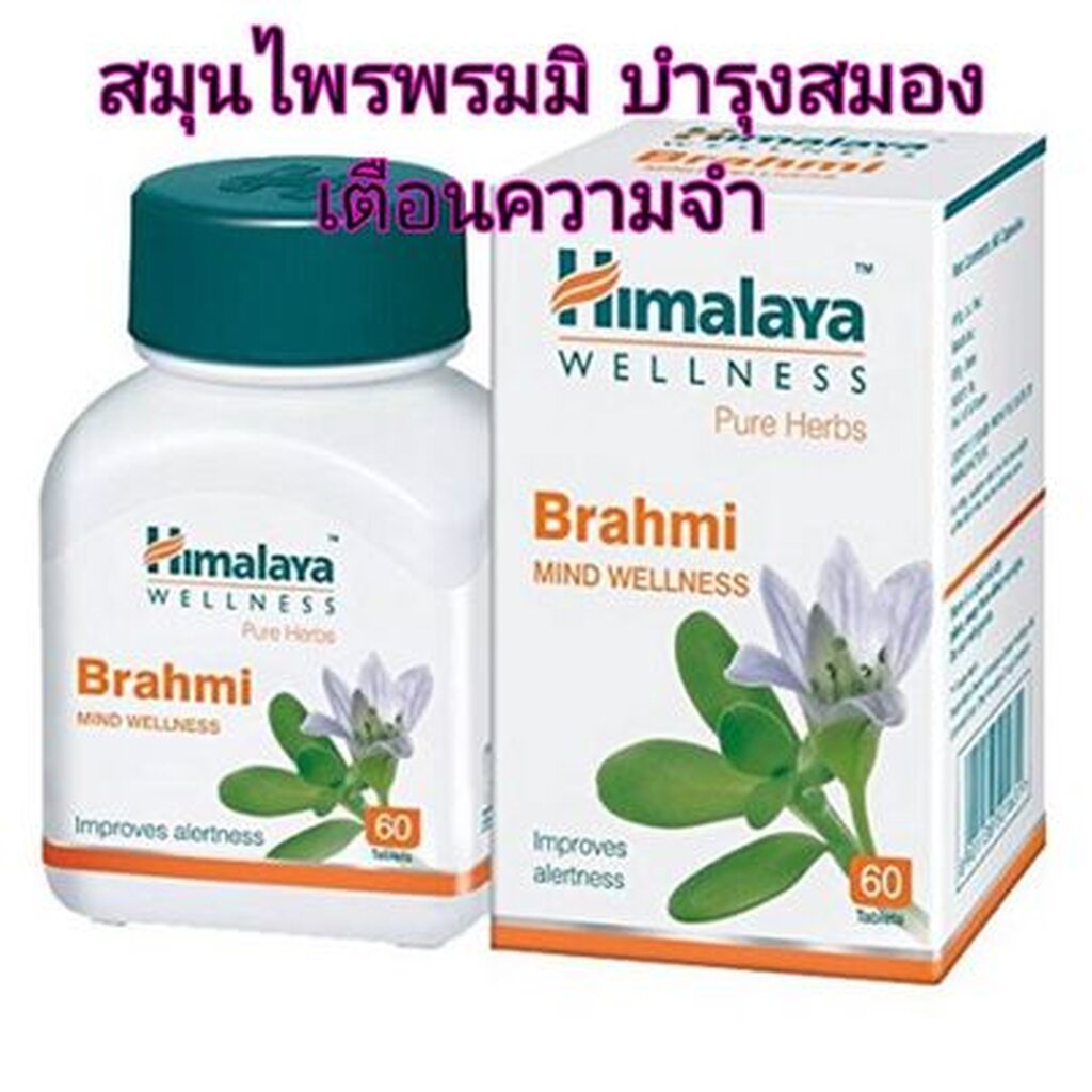 himalaya-brahmi-สมุนไพรพรมมิ-100-แบบเม็ด-สุดยอดอาหารเสริมบำรุงสมองที่ดีที่สุด-ในอินเดีย