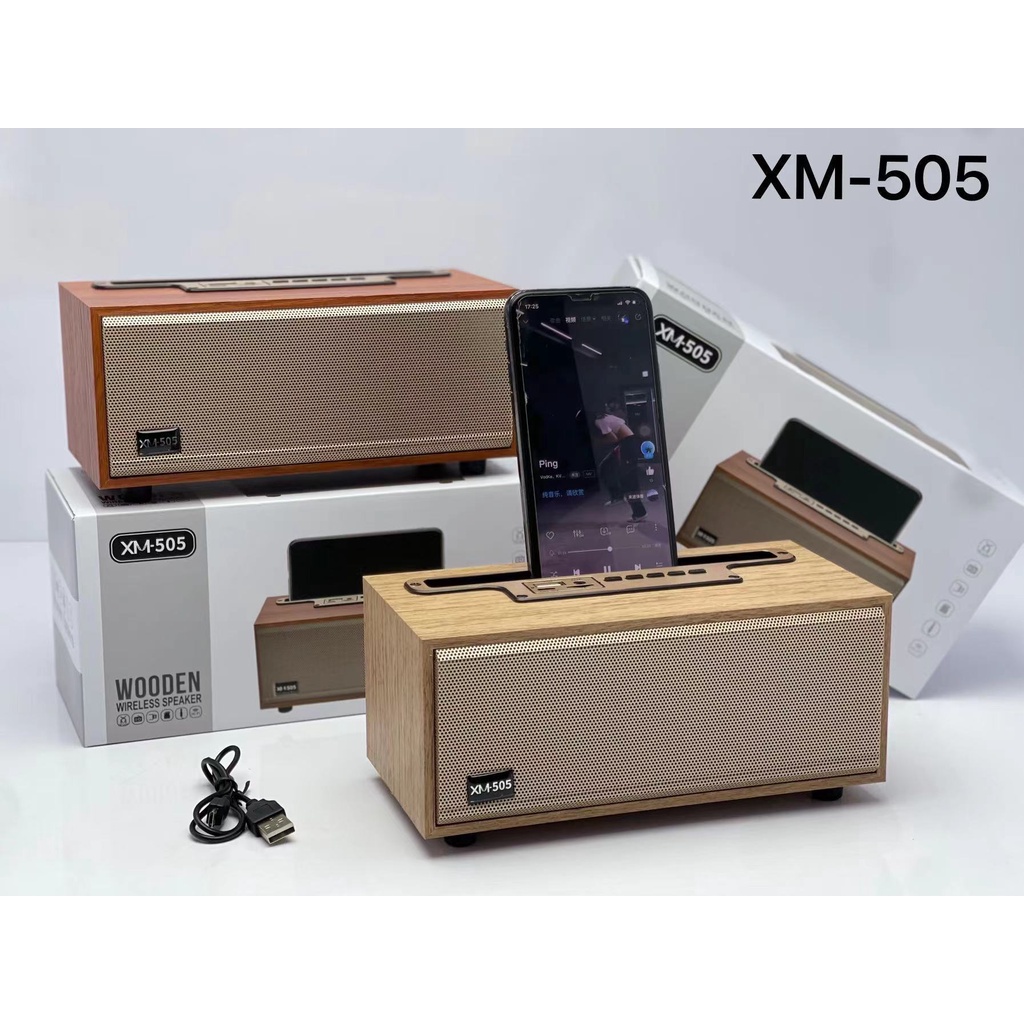 xm-505ลำโพงบลูทูธ-ทรงกระทัดรัด-ดีไซน์หรูหรา-wireless-speaker