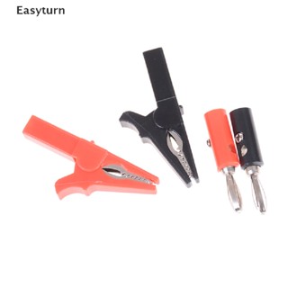 Easyturn คลิปหนีบจระเข้ 55 มม. และปลั๊กกล้วย ทดสอบสายเคเบิล 4 มม. ET