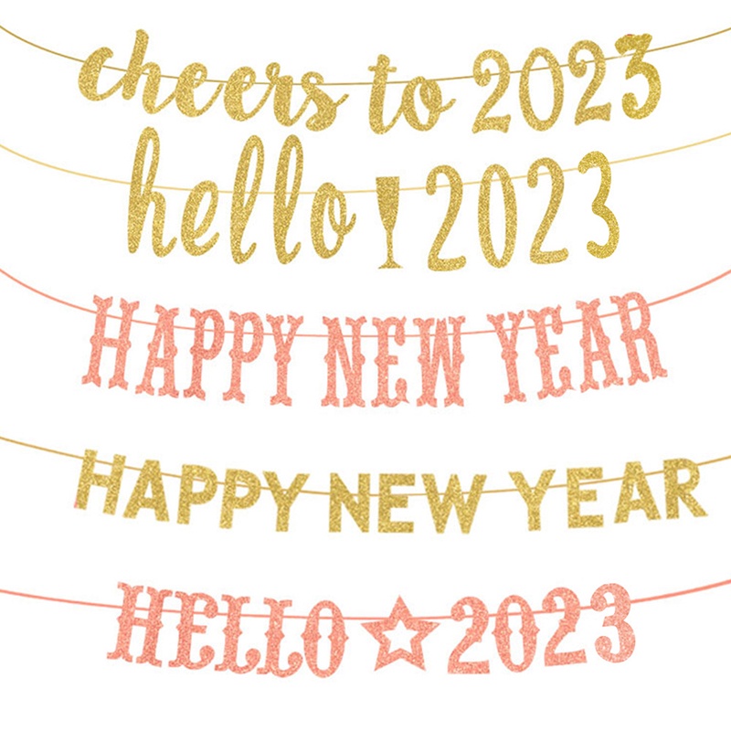 ป้ายแบนเนอร์-ลาย-happy-new-year-แต่งกลิตเตอร์-สีทอง-สําหรับแขวนตกแต่งปาร์ตี้ปีใหม่-2023