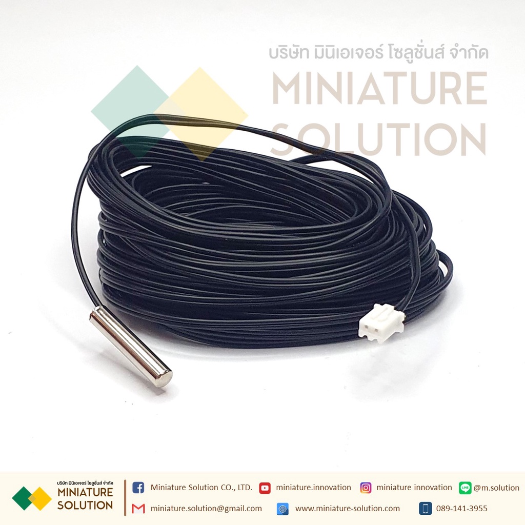Capteur De Température 7 Canaux RS485 MODBUS RTU - Sonde NTC étanche Pour Relevés Précis De -55°C à +125°C