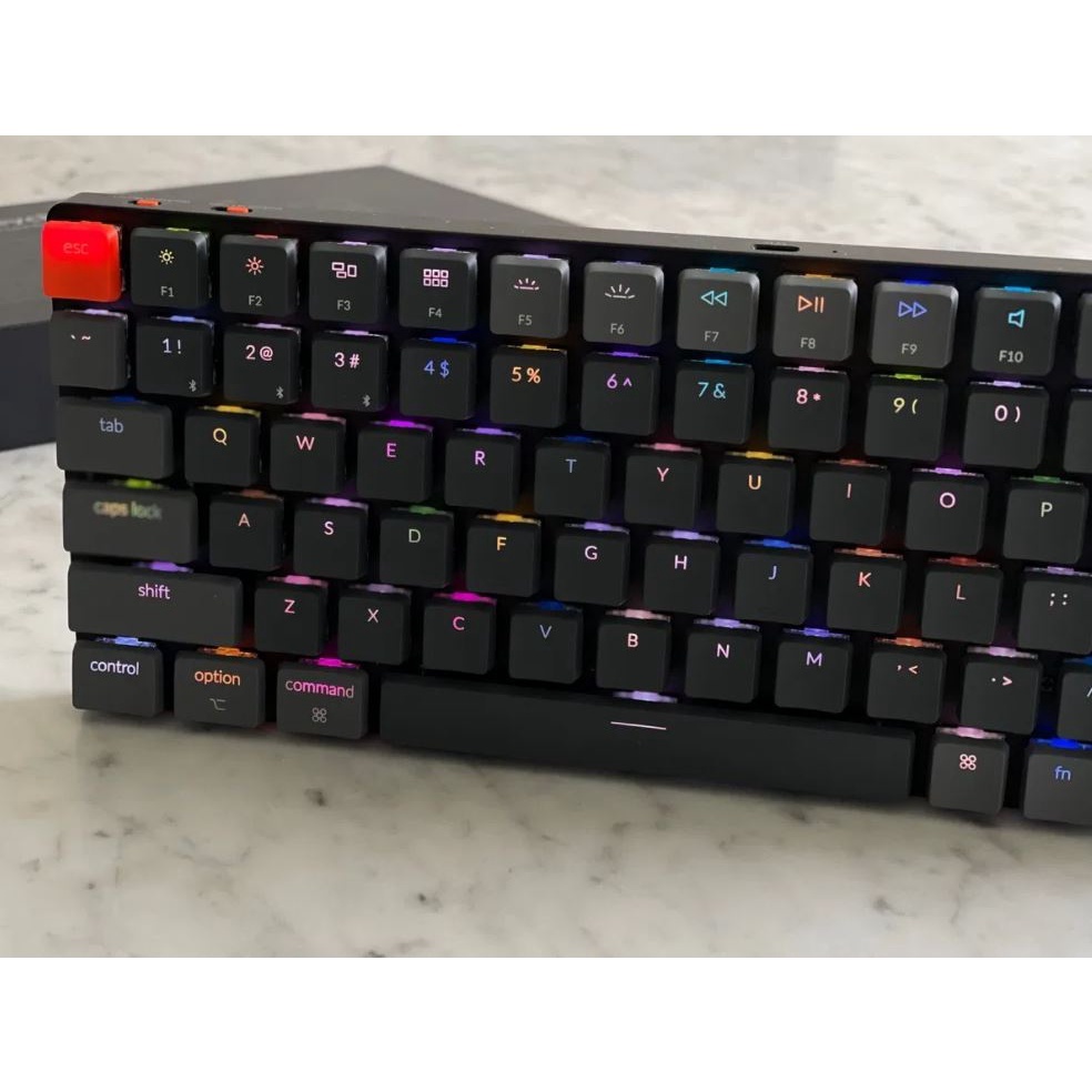ภาพสินค้าKeychron K3 V2 Wireless Keyboard RGB Low Profile Keyboard คีย์บอร์ดไร้สาย Wireless แท้100% ถูกสุดในโลก จากร้าน pop_model บน Shopee ภาพที่ 2