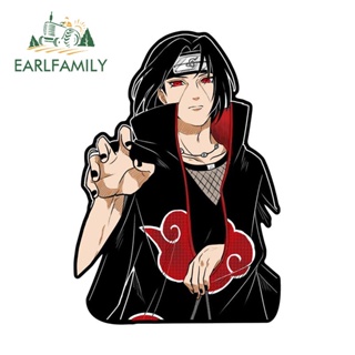 Earlfamily สติกเกอร์ไวนิล กันน้ํา กันแดด ลาย Naruto Lable Caravan ขนาด 13 ซม. x 9.1 ซม. สําหรับติดตกแต่งหน้าต่างรถยนต์