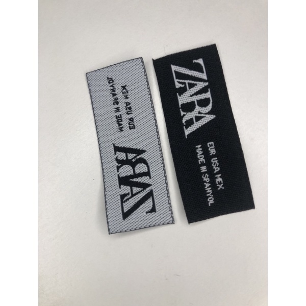 Hangtag ป้ายแท็ก zara สแตนด์อาร์ต แบบสาน สลิปอาร์ต zara สแตนด์อาร์ต