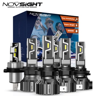NOVSIGHT N57 หลอดไฟ Super Bright H4 H119005 HB3 50W 10000LM ไฟหน้า 6500K ไฟตัดหมอกสีขาว